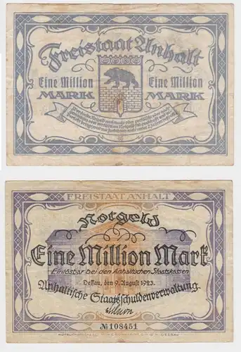 Banknote Inflation Anhaltinische Staatsschuldenverwaltung Dessau 1923 (153209)