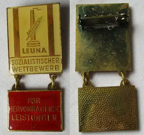 DDR Abzeichen soz. Wettbewerb Leuna für hervorragende Leistungen (138106)