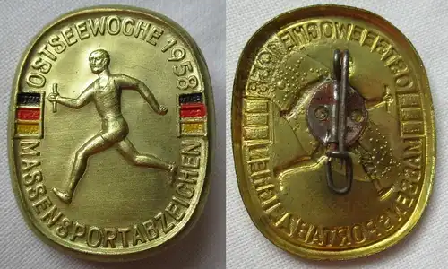 DDR Abzeichen Massensportabzeichen Ostseewoche 1958 (137974)