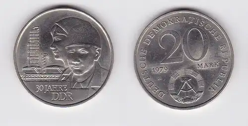 DDR Gedenk Münze 20 Mark 30.Jahrestag der DDR 1979 (121358)
