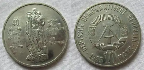 DDR Gedenk Münze 10 Mark 40 Jahre Kriegsende 1985 (119937)
