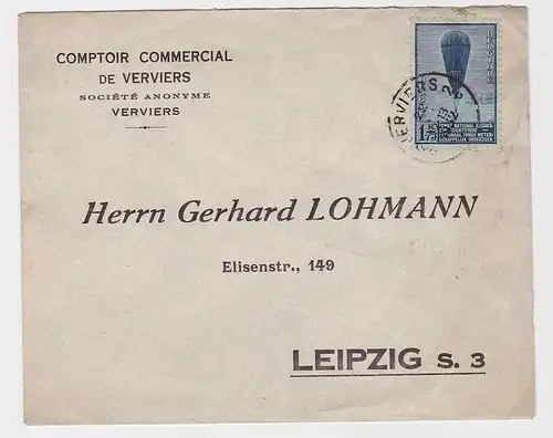 61296 Firmen Brief Comptoir Commercial (kommerziele Theke) Verviers Belgien 1932