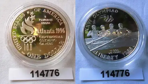 1 Dollar Silber Münze USA Olympiade 1996 Atlanta 1996 P (114918)