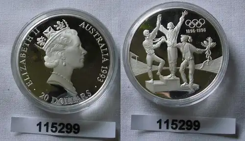 20 Dollar Silber Münze Australien Olympiade 1996 Atlanta Siegerehrung (115299)
