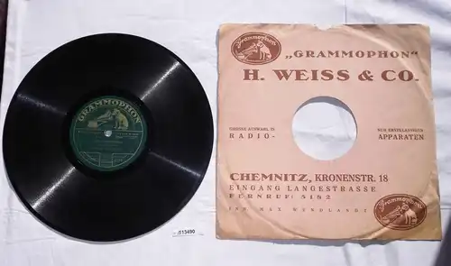 113490 Schellackplatte Grammophon "Die Deutschmeister san da!"