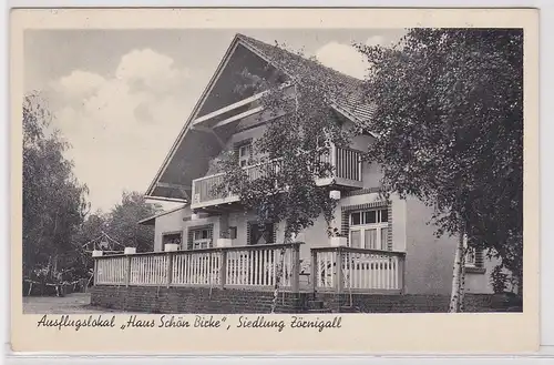 34931 Ak Siedlung Zörnigall Ausflugslokal "Haus schöne Birke" 1938