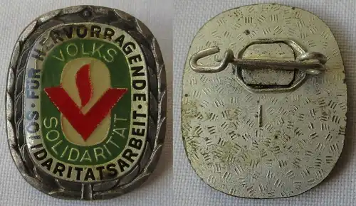 DDR Abzeichen Medaille für hervorragende Solidaritätsarbeit in Silber (149728)