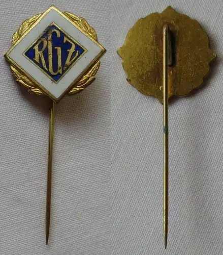 DDR Abzeichen Ehrennadel der Fachrichtung Rassegeflügelzucht (RGZ) Gold (149961)