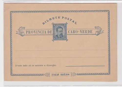 33490 seltene Ganzsachen Postkarte Cabo Verde portugiesische Kolonie um 1900