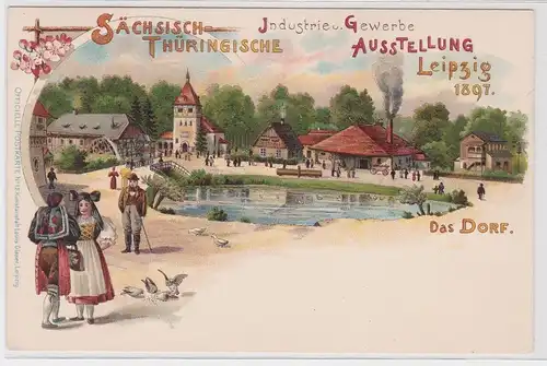 902399 AK Sächsisch-Thüringische Industrie- & Gewerbe Ausstellung Leipzig 1897