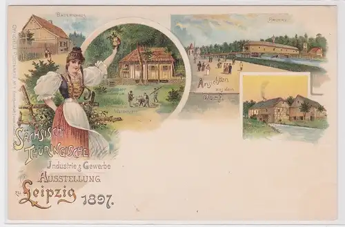 902398 AK Sächsisch-Thüringische Industrie- & Gewerbe Ausstellung Leipzig 1897