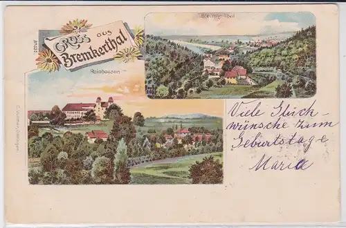 902353 AK Gruss aus Bremkerthal - Reinhausen, Bremke-Thal 1903