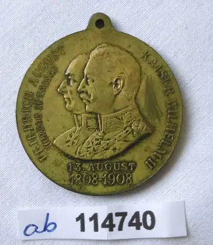 seltene Medaille zur Hundertjahrfeier des 2. Nassauischen Inf. Regt. 88 (114740)