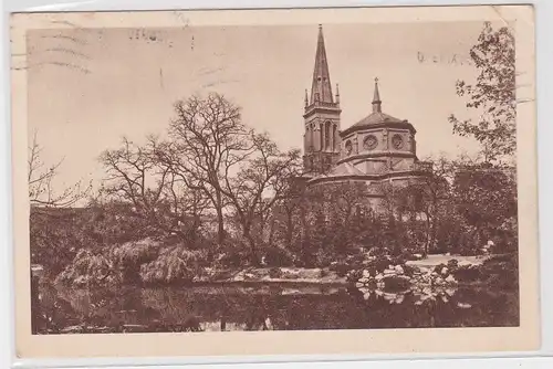 37006 AK Bromberg (Bydgoszcz) - St. Pauluskirche vom Regierungsgarten 1939