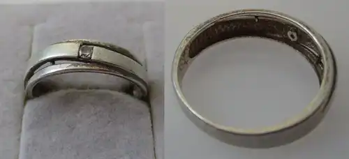 charmanter 925er Sterling Silber Damen Ring mit kleinem Edelstein (134105)