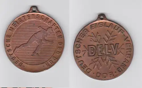 DDR Medaille Deutsche Meisterschaften im Eislaufen DELV Bronze (110945)