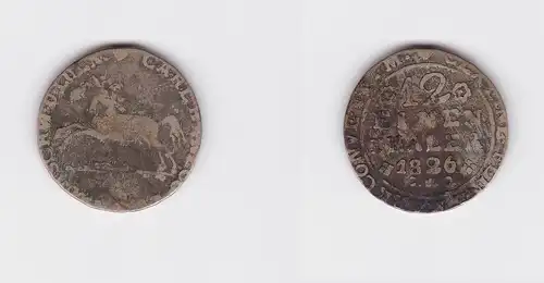 1/12 Taler Silbermünze Herzogtum Braunschweig Wolfenbüttel 1826 CvC (127184)