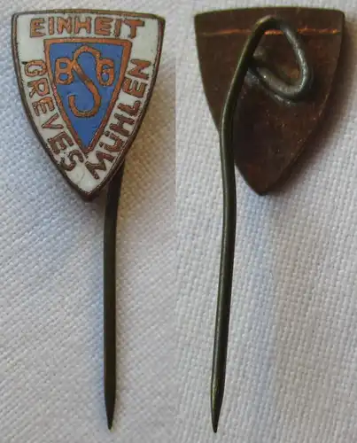 DDR Sport Anstecknadel Mitgliedsabzeichen BSG Einheit Grevesmühlen (145465)