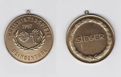 DDR Medaille Sieger Kreiswinterspiele Klingenthal 1967 (103920)