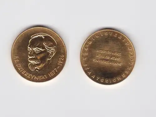 DDR Medaille "Feliks Dzierzinski" Ministerium für Staatssicherheit Gold (107358)