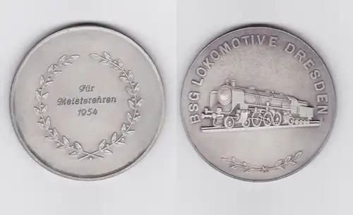 seltene DDR Medaille BSG Lokomotive Dresden für Meisterehren 1954 (119709)