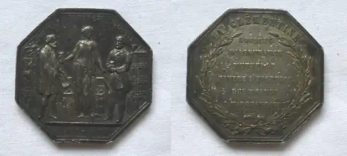 Silber Jeton 1858 Numismatik der Versicherungsgesellschaften Clémentine (119277)