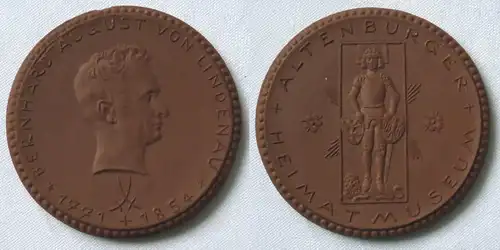 seltene Meissner Porzellan Medaille Altenburger Heimatmuseum (110041)