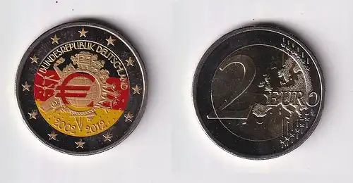 2 Euro Gedenkmünze Deutschland 10 Jahre Euro Bargeld 2012 Stgl. (152200)