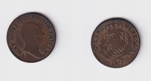 6 Kreuzer Silber Münze Bayern 1811 (153624)