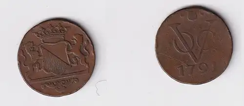 1 Duit Bronze Münze Niederlande Stadt Utrecht 1794 f.ss (158318)