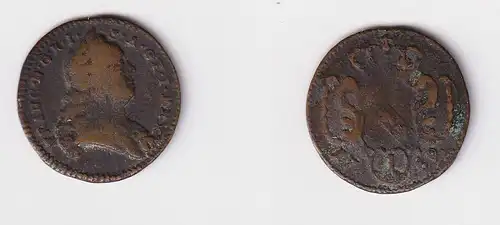 1 Pfennig Kupfer Münze RDR Habsburg Österreich Franz I. 1759 (150064)