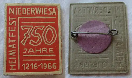 DDR Abzeichen 750 Jahre Heimatfest Niederwiesa 1216-1966 (119799)