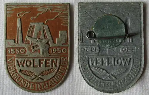 DDR Abzeichen Vierhundertjahrfeier Wolfen 1550-1950 (131324)
