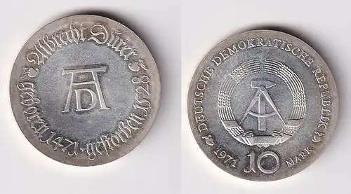 DDR Gedenk Silber Münze 10 Mark Albrecht Dürer 1971 (138653)
