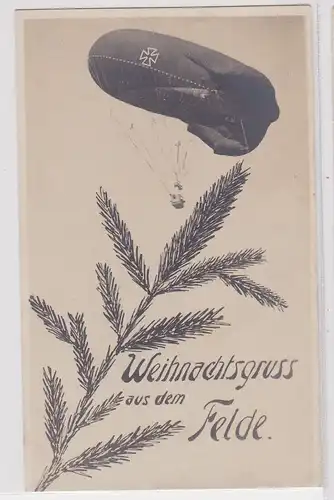 903827 Weihnachtsgruss aus dem Felde Ak Aufklärungsballon im 1.Weltkrieg