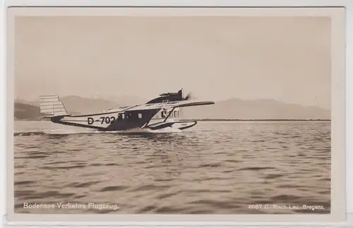 902629 Ak Bodensee Verkehrs Flugzeug um 1930