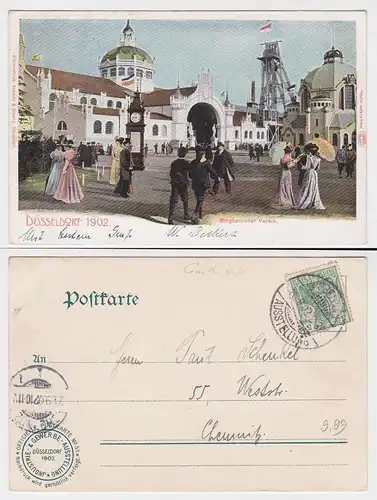 902747 Ak Düsseldorf Gewerbe und Industrie Ausstellung 1902 bergbaulicher Verein