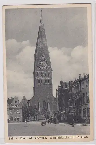 903898 Ak Sol- und Moorbad Lüneburg Johanniskirche um 1920