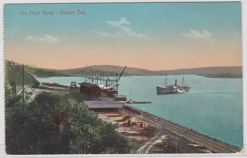 903426 Ak Durban Bay Südafrika the Bluff Quay um 1910