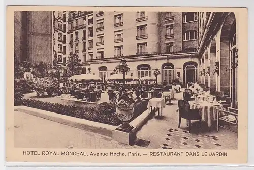 900004 Ak Paris Hotel Royal Monceau Avenue Hoche um 1930