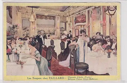 900728 Ak Paris Les Soupers chez Paillard Bellevue Palace Hotel 1930