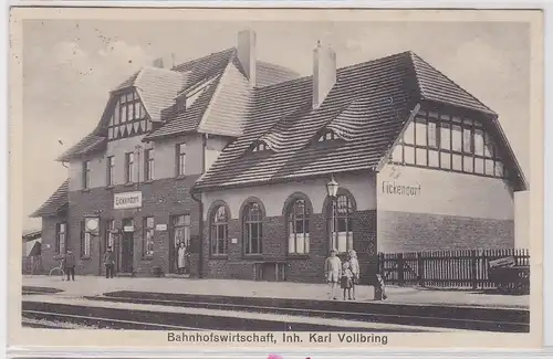 47613 Ak Eickendorf Bördeland Bahnhofswirtschaft 1932