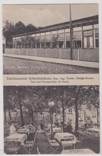 92004 Mehrbild Ak Ziebigk Dessau Etablissement Schweizerhaus 1926