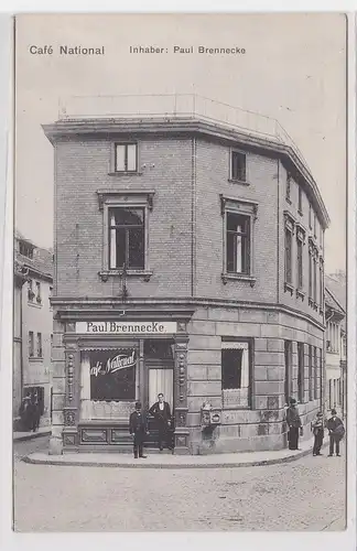 60553 Ak Eisleben Café National Paul Brennecke 1909