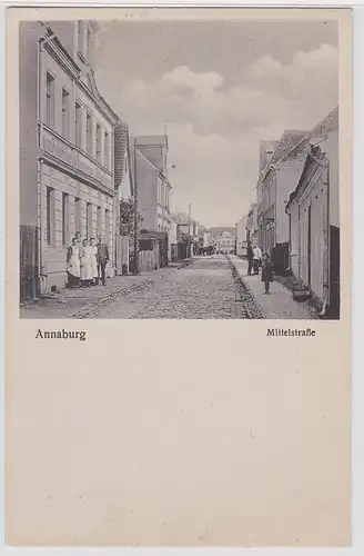 59234 Mehrbild Ak Annaburg Mittelstrasse um 1910