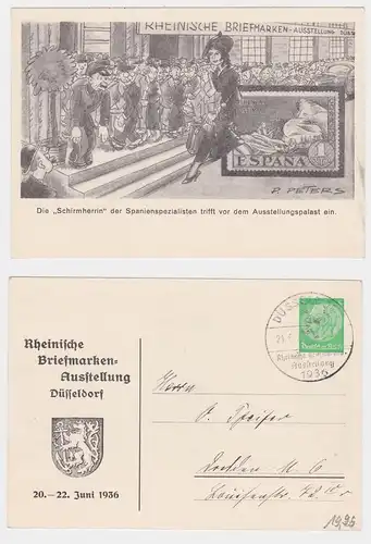 69849 GS Ak Rheinische Briefmarken Ausstellung Düsseldorf 1936