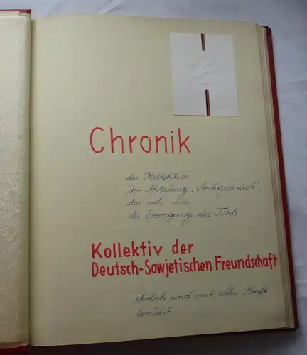 DDR Chronik Kollektiv der Deutsch-Sowjetischen Freundschaft 1978 (125580)