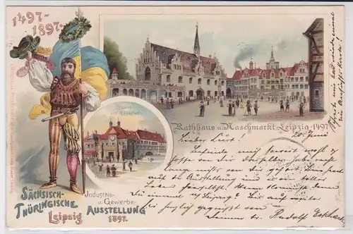 902871 AK Sächsisch-Thüringische Industrie- & Gewerbe Ausstellung Leipzig 1897
