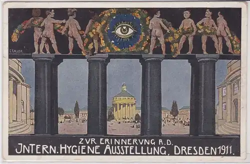 90249 Ak Dresden intern. Hygiene Ausstellung Nr. 64, 1911