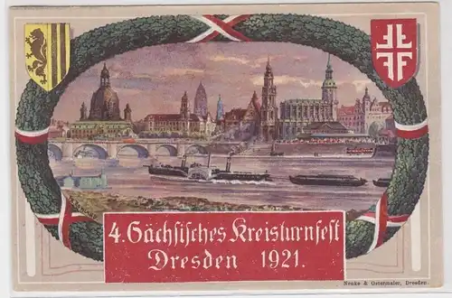 902497 Ak 4.Sächsisches Kreisturnfest Dresden 1921